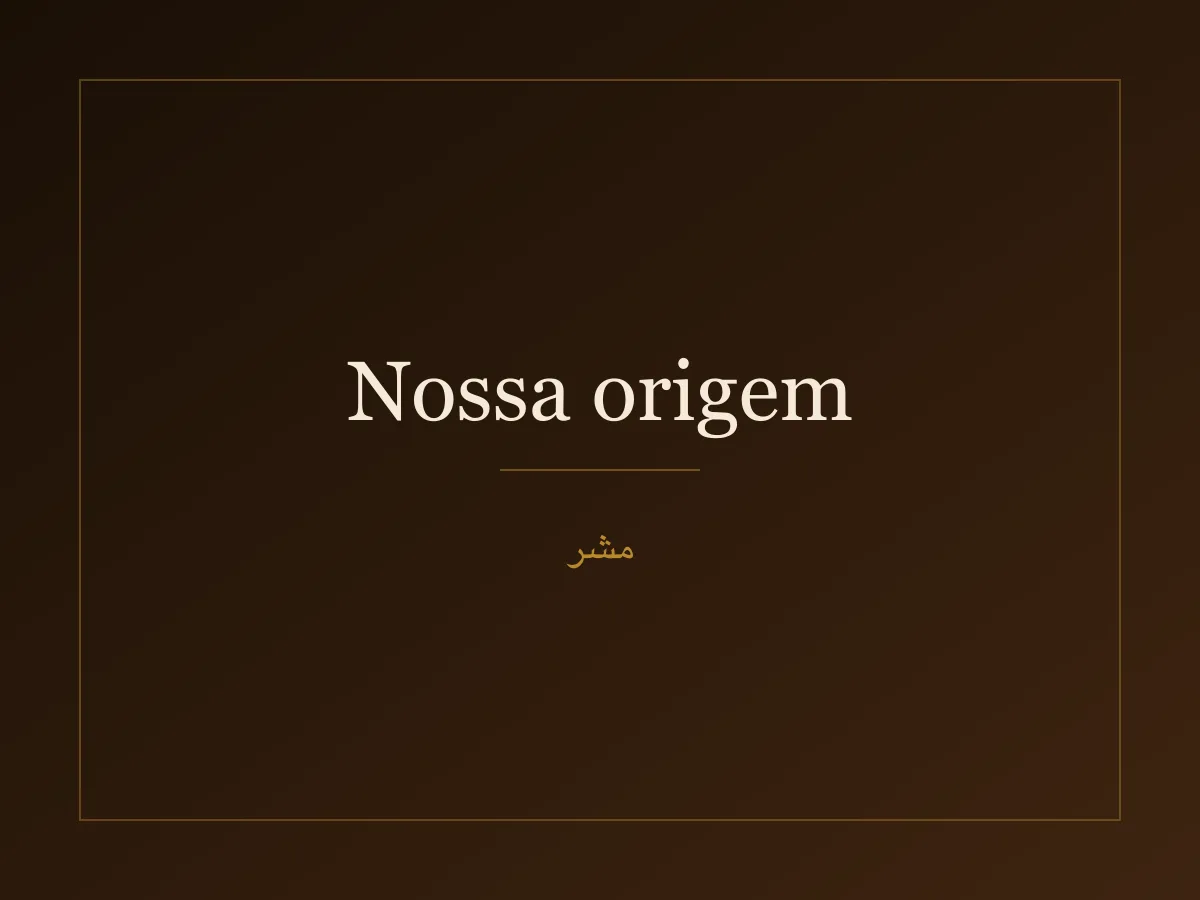 Origem MASHAR — perfumaria árabe